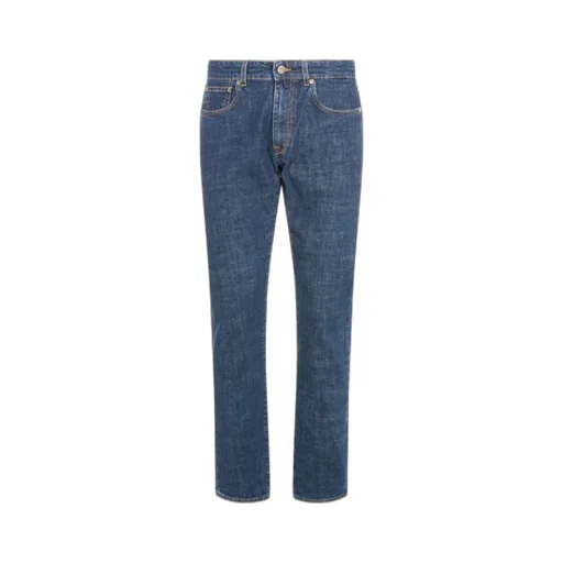 Incotex Blue Division Logo Patch Slim-Fit Jeans