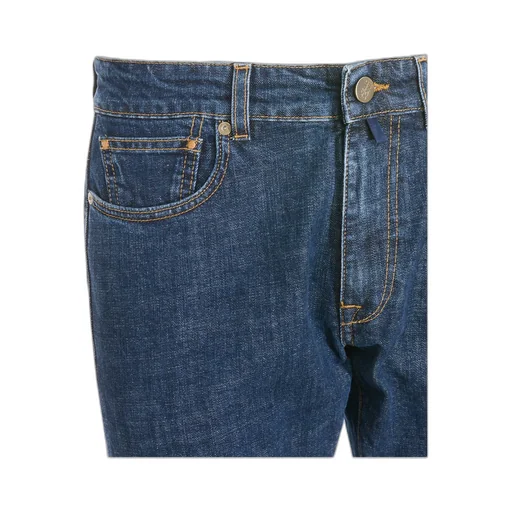 Incotex Blue Division Logo Patch Slim-Fit Jeans