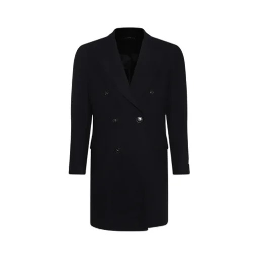 Canali Double-Breasted Long Coat
