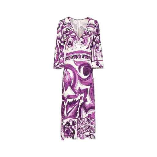 Maiolica-Print Dress