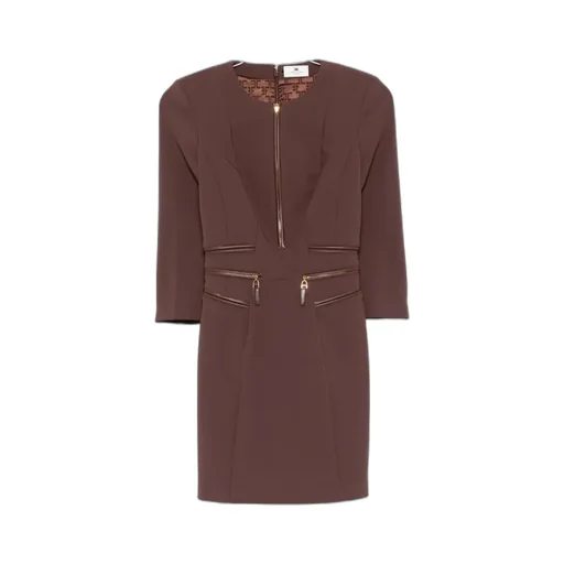 Zip-Detail Dress