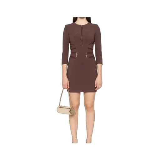 Zip-Detail Dress