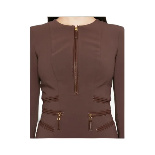Zip-Detail Dress