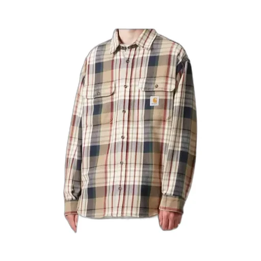 Carhartt Wip Logo Patch Checked Shirt