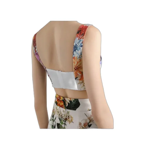Floral-Print Bralette Top