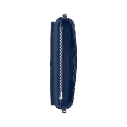 Bolsa Brook Flap Chain Signature Denim Coach - Azul