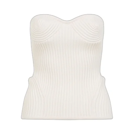 Stretch Merino Wool Ribbed Corset