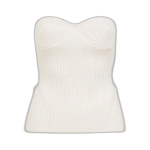 Stretch Merino Wool Ribbed Corset
