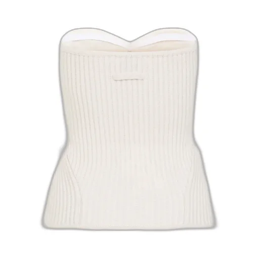Stretch Merino Wool Ribbed Corset