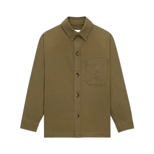 Cassandre Overshirt In Cotton Linen Gabardine