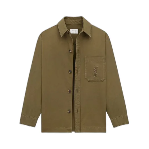 Cassandre Overshirt In Cotton Linen Gabardine