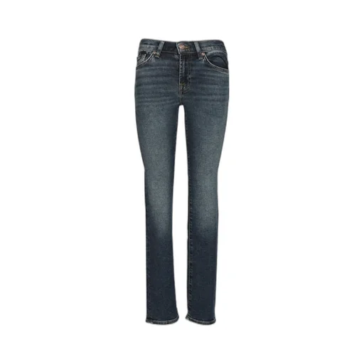Faded Five-Pocket Jeans Pants