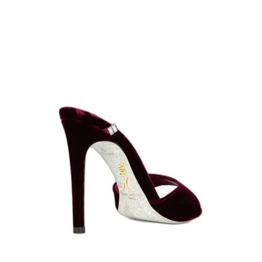 René Caovilla Spark Velvet Sandals