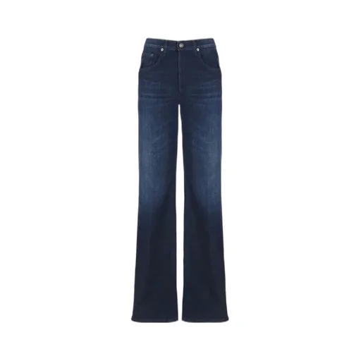 Dondup Jewel Button Wide-Leg Jeans