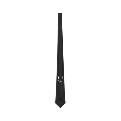 Striped Wide Tie In Silk Jacquard