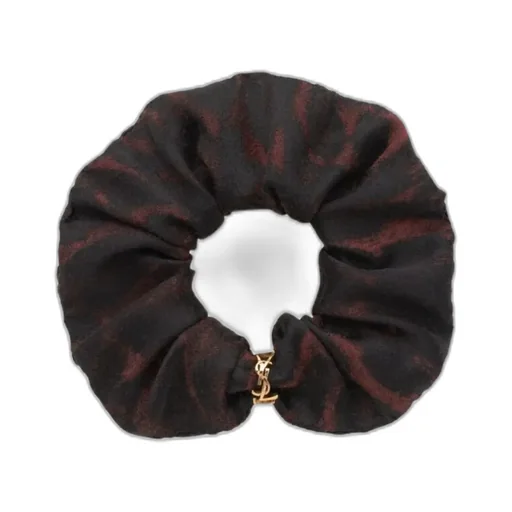 Cassandre Scrunchie In Silk And Cashmere Jacquard