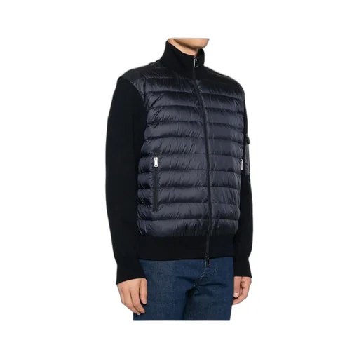 Quilted Wool-Sleeve Jacket