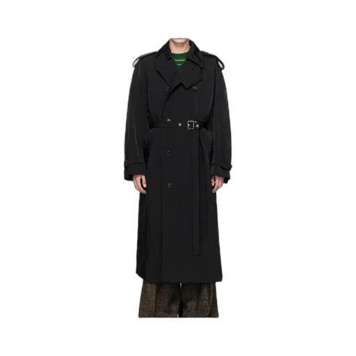 Double-Breasted Belted Coat