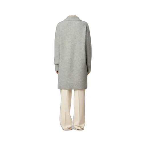Ami Logo Embroidered Knitted Mini Dress