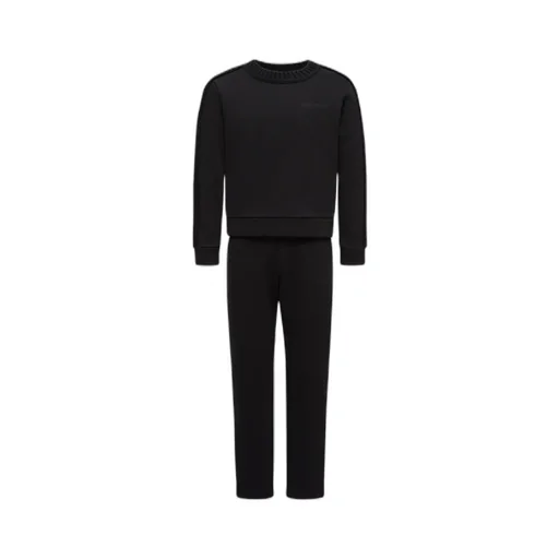 Wool-Trimmed Cotton Sweatsuit Set
