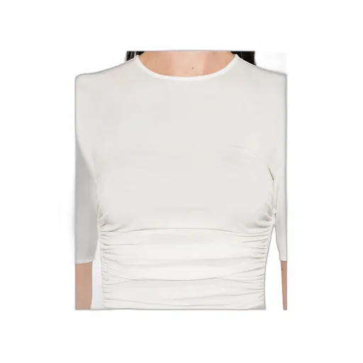 AlaÏA Gather Detailed Jersey T-Shirt