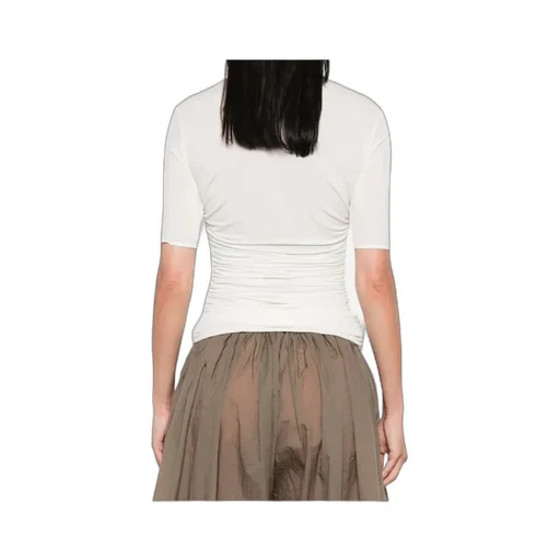 AlaÏA Gather Detailed Jersey T-Shirt