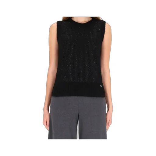 Herno Metallic-Detail Cropped Knit Top