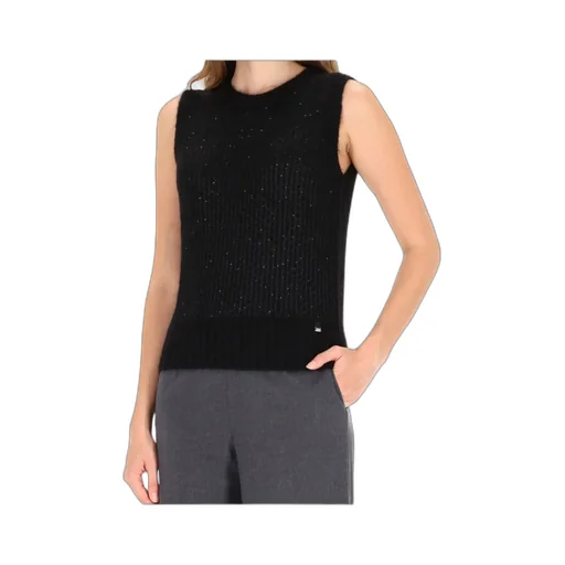 Herno Metallic-Detail Cropped Knit Top