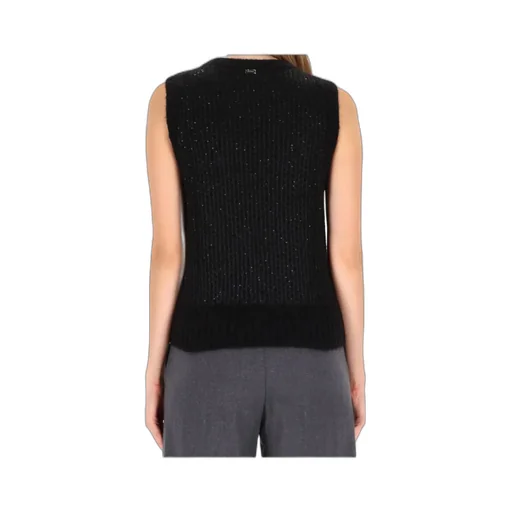 Herno Metallic-Detail Cropped Knit Top