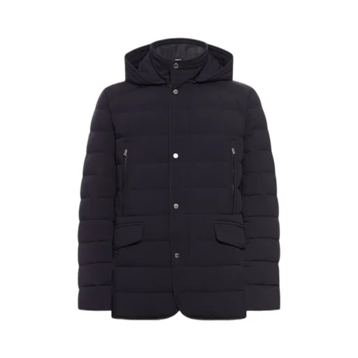Quilted Hooded Down Jacket