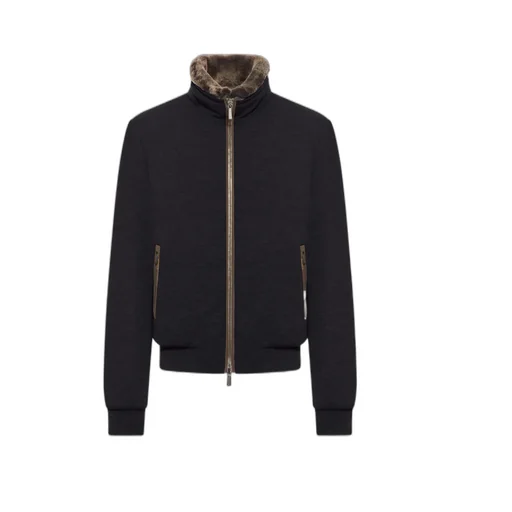 Fur-Collar Bomber Jacket
