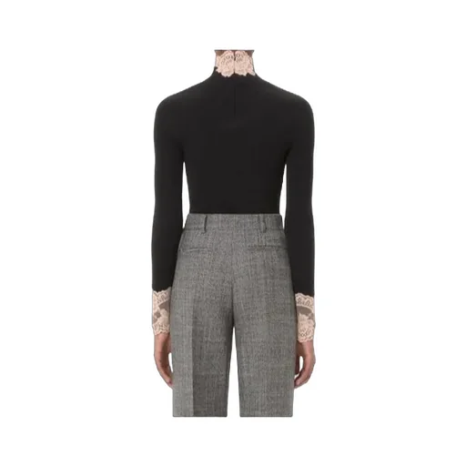 Valentino Lace Detailed Long-Sleeved Jumper