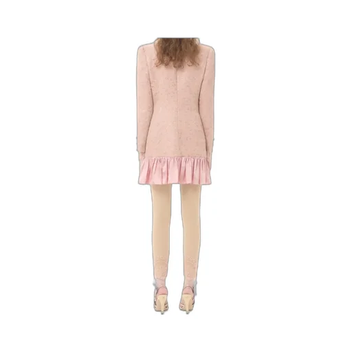 Valentino Bow Detailed Ruffled Mini Dress