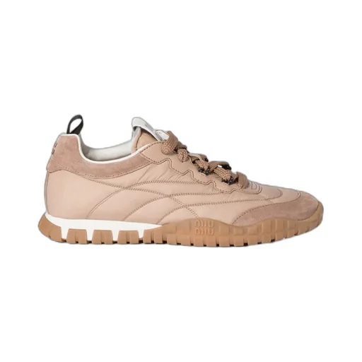Tyre Technical Fabric And Suede Sneakers