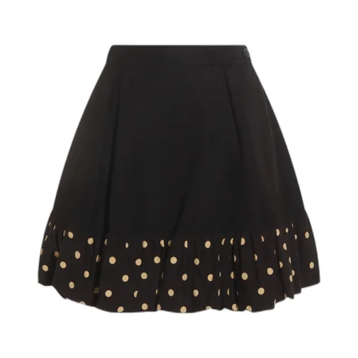 Moschino Polka Dots Diagonal Miniskirt