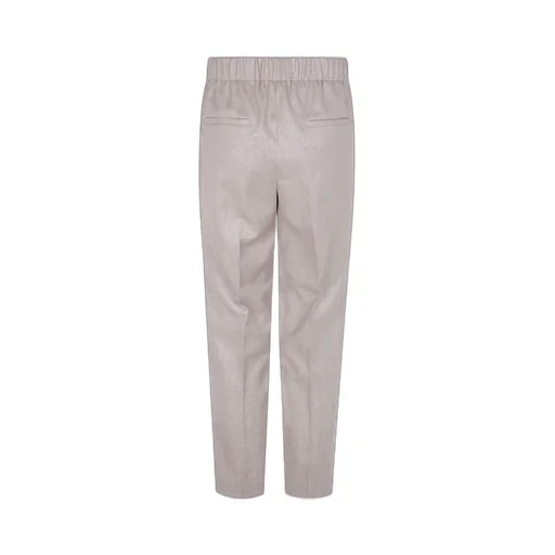 Wool Elasticated Straight Trousers