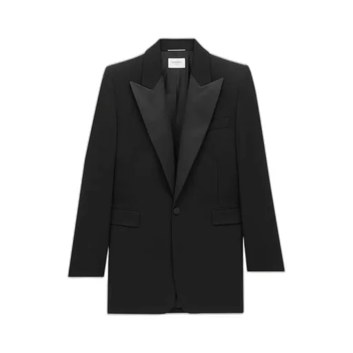 Tuxedo Jacket In Grain De Poudre