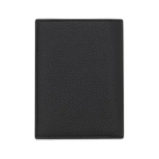 Tiny Cassandre Credit Card Wallet In Grained Leather
