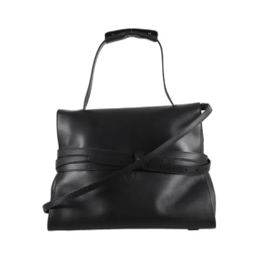 Moschino Tie Me Logo Embossed Handbag