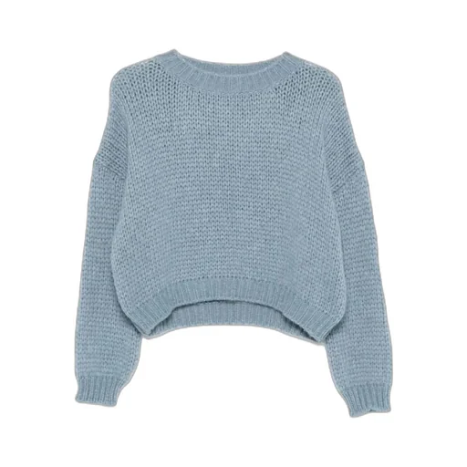 Round-Neck Knitted Sweater