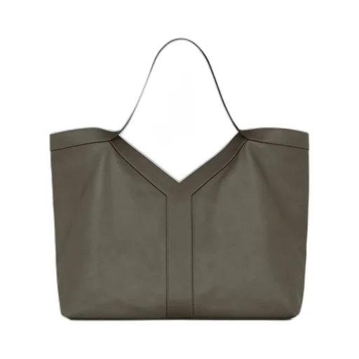 Y Giant Tote In Smooth Leather