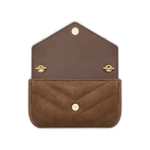 Saint Laurent Loulou Logo Plaque Mini Shoulder Bag