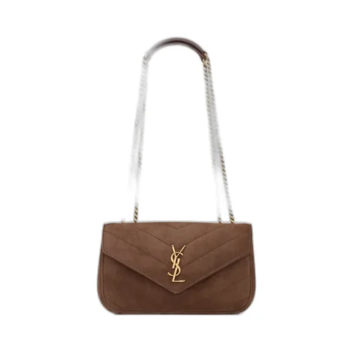 Saint Laurent Loulou Logo Plaque Small Shoulder Bag