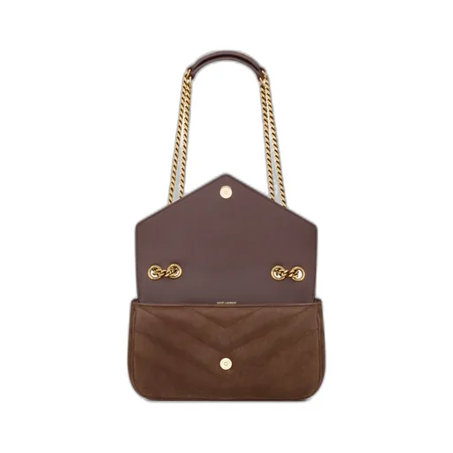 Saint Laurent Loulou Logo Plaque Small Shoulder Bag