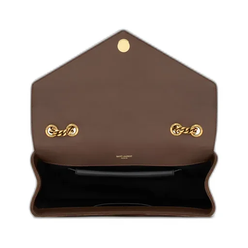 Saint Laurent Loulou Logo Plaque Medium Shoulder Bag