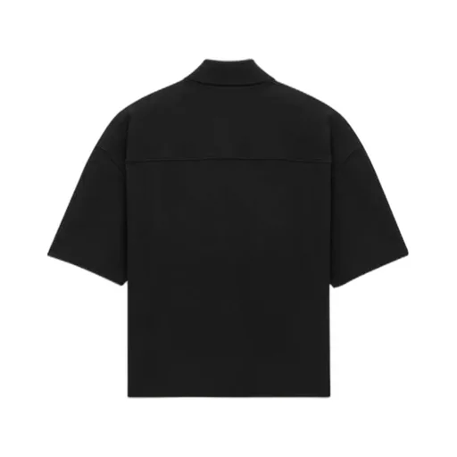 Saint Laurent Cassandre Logo Embroidered Polo Shirt