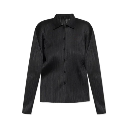 Basics Pleated Long-Sleeve Shirt