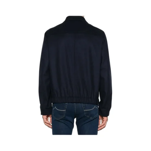 Incotex Zip-Front Flannel Jacket