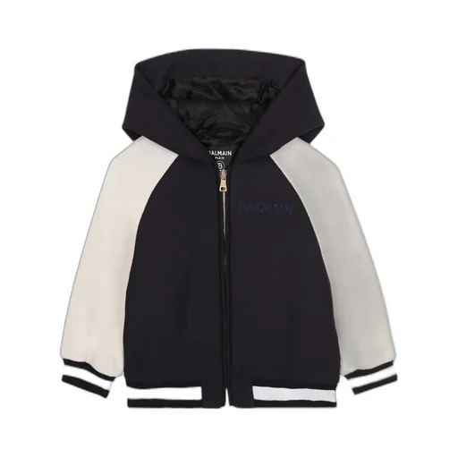 Two-Tone Hooded Jacket
