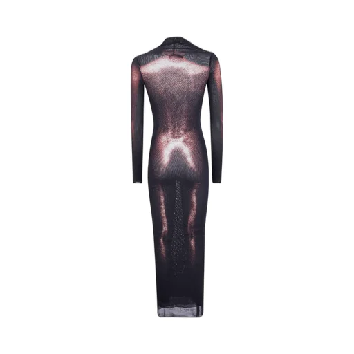 Body-Print Long Dress